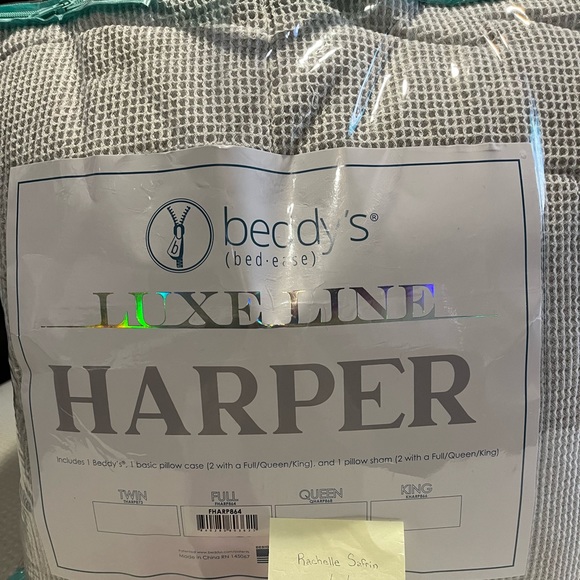 beddys Bedding Harper Luxe Minky Full Size Beddys Brand New Never